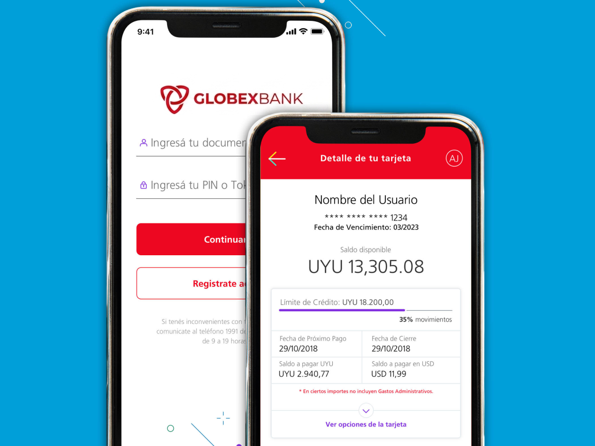 Login y detalle de tarjeta